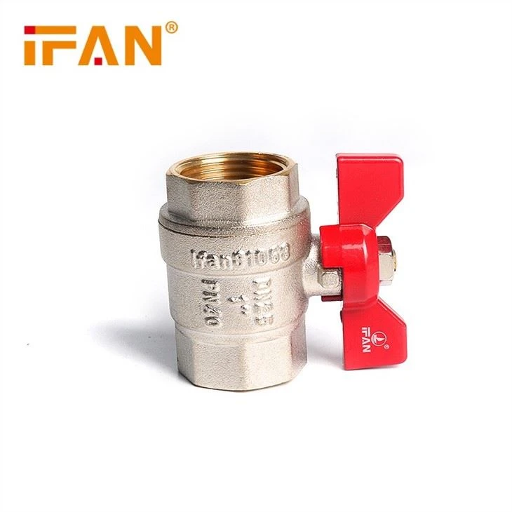 Brass Ball Valve Butterfly FF